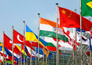 Fahnen internationaler Vertretungen